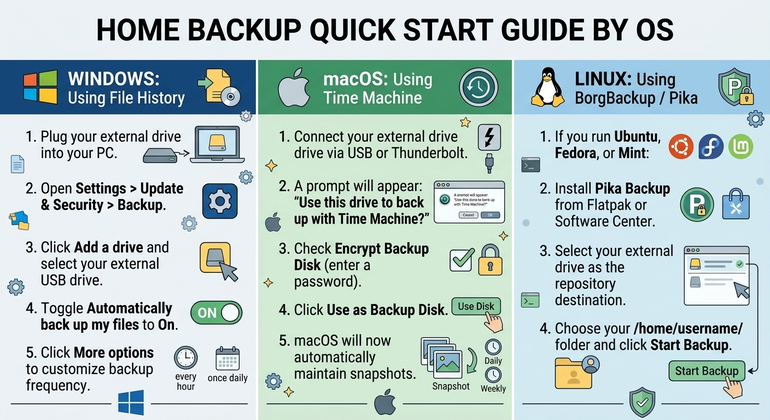 Home Backup Drive Setup for Beginners