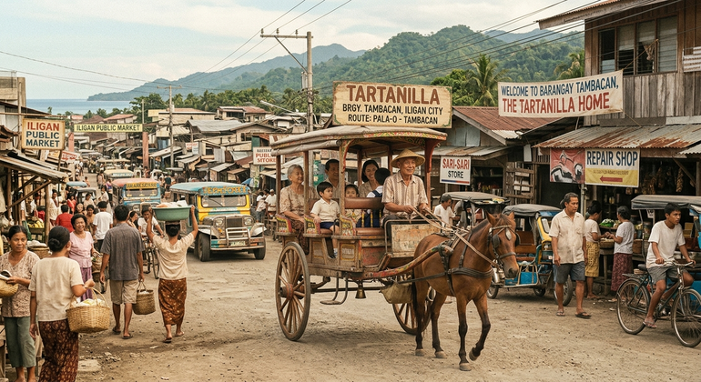 Riding the Tartanilla in Barangay Tambacan, Iligan City
